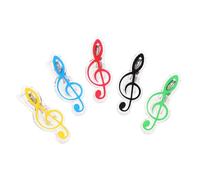 Abaodam 5 pièces Clips de Partition Musique Plastique et Acier Porte-notes et Créatif Clips Multifonctions Couleurs Assorties Noir Rouge Jaune Bleu Vert