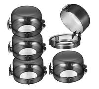 Abaodam 5 Pièces Couvercle De Bouton De Cuisinière à Gaz Poêle De Garde Poêle Noir Ustensiles De Service Ruban De Jardin Pour Plantes Filet De Animaux De L'agitateur Plastique Black