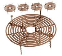 Abaodam 5 Pièces Couvercle de Protection pour Pots de Fleurs Lot de Décoratives pour Plantes Intérieures Protection Éclaboussures Animaux