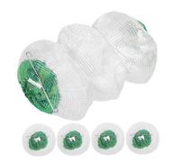Abaodam 5 Pièces Lantern Mantles Couches Triple Résistante avec Double Clip pour Lamps à Gaz de Camping Extérieur Compatible Lampes à Pétrole