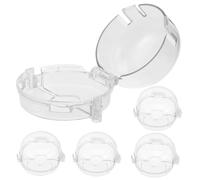 Abaodam 5 pièces Protection Boutons Cuisinière Gaz Couvercles Sécurité Garçon Fille Cache Boutons Four pour Cuisine