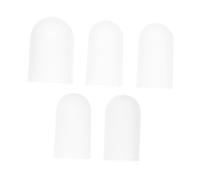 Abaodam 5 pièces Protège-doigts Silicone Antidérapant Capuchons Flexibles Résistants à Usure pour Protection Pouce Renfort Préhension et Protection Fissures