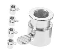 Abaodam 5 Pièces Set de Fourchettes Barbecue Électriques Chrome pour Rôtisserie Manches Limitateurs Stables Outil de Cuisson Durable et Facile à Nettoyer pour Grillades Plein Air