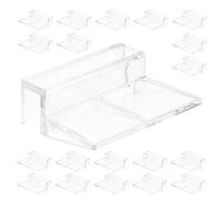 Abaodam 50 Pièces Clips de Fixation pour Couvercle Aquarium sans Bord Supports Robusts pour Plaques Verre Transparent Maintien Sécurisé et Installation Facile pour Aquarium