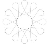 Abaodam 50 Pièces Crochet Suspendre 8 Formes en Acier Galvanisé | Dommage au Mur Plafond, pour Lumières, Petites Plantes, Tableaux, Fêtes D’anniversaire et Classes