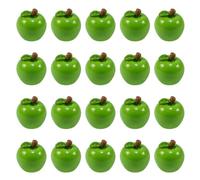 Abaodam 50 Pièces Figurine Miniature de Fruit Vert, Décor de Noël, | Ornement Compact pour Étagères et Centres de Table, Résiste à Décoloration, Fête Juive et Maison