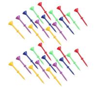 Abaodam 50 pièces Golf Tees Plastique Colorés Supports Stables et Légers pour Entraînement et Compétition Accessoires Golf Portables pour Débutants et Pros