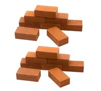 Abaodam 50 pièces Miniature Brick Model Kit Rouge sans Briques Miniatures DIY Décoration de Jardin de Fées et Projets Darchitecture Garçon Fille