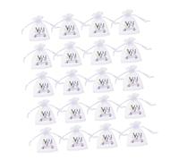 Abaodam 50 Pièces Pochons Organza Lavande à Cordon Petit Sachet Respirant pour Cadeaux Bijoux Fêtes Mariage