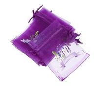 Abaodam 50 Pièces Sachet Vide Fleur Cordon sachets de Lavande Mini Décoratif toi en Gros Pochette Pochettes à Bijoux à Bijoux en Organza Faveur de Mariage Violet,Mauve