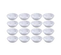 Abaodam 50pièces Moules à Tarte Alliage Aluminium Épais Forme Fleur Réutilisable Antiadhésif pour Muffins Cupcakes Œufs Tartes Pâtisserie