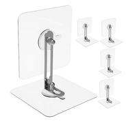 Abaodam 5ensembles Kit de Fixation Murale pour Étagère Fixation Murale de Sécurité pour Meubles Sangles Anti-basculement pour Armoire et Commode Installation sans Perçage