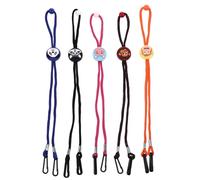 Abaodam 5pcs Cordon pour Masque Garçon et Filles en Nylon Boucle Réglable, Porte-masque et Lunettes, pour Sorties et Banquets, Différentes Couleurs Disponibles Style Plusieurs styles