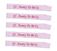 Abaodam 5pièces De Fête De Naissance Pour Femme Éléments De Décoration Étiquettes De Célébration Colorées Pour Shower Accessoires Festifs à Imprimé Lettre