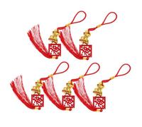 Abaodam 5pièces Pendentifs De Serpent pour Nouvel an Chinois Décorations De Printemps avec Motif De Plante Dorée pour Prospérité