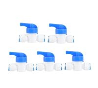 Abaodam 5pièces Vanne à Bille Tubulaire Pouce pour Système Inverse avec Raccords Rapides Compatible avec Tubes De Extérieur