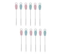 Abaodam 6 Ensembles Brosse De Nettoyage Brosse De Paille De Bouteille Nettoyeur De Brosse à Bouteille Pour Paille Réutilisable Acier Inoxydable Brosse Sucette Apaiser De Bébé