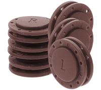 Abaodam 6 Paires de Boutons-pression Magnétiques Ronds Fixation Sûre Aimants en Nylon et Magnétisme Fort Couleur Café 22mm pour Vêtements DIY pour Manteaux et Pulls