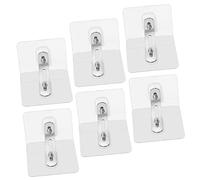 Abaodam 6 Pièces autocollants de fixation de meubles protecteur protège-coins bébé sécurité bébé safety kit de protection pour bébé ancrage mural pour meuble collant Acier inoxydable