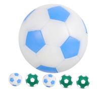 Abaodam 6 pièces Ballons de Football de Table Accessoires de Remplacement Plastique pour Jeu de Football de Bureau Lot Mixte Vert Blanc et Bleu Blanc Compatible Plupart de Bureau