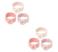 Abaodam 6 Pièces bandeau beignet bandeau bebe chapeau bebe noeud accessoires de cheveux pour -petits donuts chignon de beignets x coton