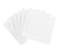 Abaodam 6 Pièces Cache Prise Murale Blanc en PC Résistant à L'usure Installation Facile, Espacement des Trous de Montage 60 Mm, pour Rénovation Maison et Écoles