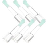Abaodam 6 Pièces Cuillères Auriculaires Visibles en Silicone Doux, Accessoires de Remplacement pour Oreilles de 3.0-3.9mm, Confortables et Non Irritants pour Nettoyage Précis du Cérumen