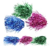 Abaodam 6 Pièces Fausse Chevelure pour Fille en Pet et Pvc, Accessoire de Fête Coloré, Résistant et Facile à Porter pour Soirées à Thème et Cosplay