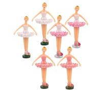 Abaodam 6 Pièces Figurines de Danseuse Ballerine Musicale Décor Vintage Rotatif pour Boîte à Musique Accessoires de Collection Féeriques pour Maison et Cadeau