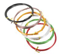 Abaodam 6 pièces Fil Aluminium pour Bonsaï Fil de Formation Robuste et Lot de Rouge Vin Or Vert Noir Fournitures de Jardinage Pratiques