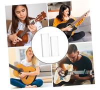 Abaodam 6 Pièces Finger Slide Ring For Guitar Transparent Glass Slides For Acoustic Electric Guitar Portable Lightweight With Stable Grip Country Jazz