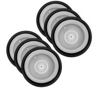 Abaodam 6 Pièces Joint de Vanne Solénoïde pour Urinoir et Capteur de | Membrane en Silicone et Plastique Noir, Étanchéité Fiable, Contrôle D'eau Économe, Maintenance Sanitaire Publique