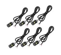 Abaodam 6 pièces LED Eagle Eye Reversing License Plate Light For Car Vehicle Aluminum Shell Quick Response Energy Saving Easy Plug And Play Installation