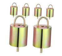 Abaodam 6 pièces Lot de Cloches pour Bétail Cloches Légères et Durables pour Vaches et Moutons et Puissant Accessoires Pratiques pour Animaux Délevage