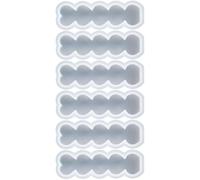 Abaodam 6 Pièces Moule à Bougie en Silicone Forme Cœur, Moule à Cire pour Fabrication de Bougies Parfumées et Savons, Lot 5, Décoration Saint-valentin, Mariage, Fête