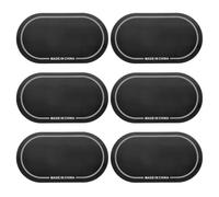 Abaodam 6 Pièces Patch de Protection pour Peau de Grosse Caisse Double | PET Mat, Bord Arrondi, Usage Scène et Concert, pour Batteurs Puissants, Réduit L’usure