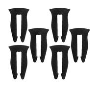 Abaodam 6 Pièces Protection Garçon Fille pour Bouton de Cuisinière à Gaz Silicone Résistant Chaleur Lot de Verrous Sécurisés pour Éviter Allumage Accidentel Compatible avec Plaques