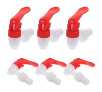 Abaodam 6 Pièces Robinet en Plastique pour Cuve D'eau Bec Verseur, Design Humanisé et Utilisation Simple, pour Distributeur D'eau et Seau à Fruits Rouge