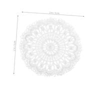 Abaodam 6 pièces Scale Woven Hollow Design Mini House Supply Tiny Table Mat Decor