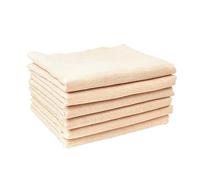 Abaodam 6 Pièces Serviette Allaitement Coton Lingettes Carrées pour Compresses Réutilisables Set pour Soins