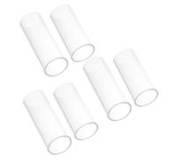 Abaodam 6 Pièces Slide Guitar Verre Transparent Anneaux Glisseurs Ergonomiques pour Guitares Acoustiques et Électriques Confort et Stabilité pour Blues Jazz Country