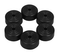 Abaodam 6 Pieds de Canapé Antidérapants et Faciles à Installer en ABS Noir Ronds et Coniques 5cm pour Projet de Remplacement de Meubles DIY