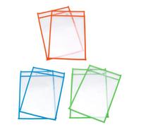 Abaodam 6 Pochettes Protègent Feuilles Effaçables à Sec Réutilisables en Pvc Transparent, Faciles à Nettoyer Plusieurs styles pour Fournitures Scolaires et Salle de Plusieurs styles