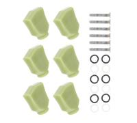 Abaodam 6 Sets de Capuchons de Mécaniques Vert en Plastique pour Guitare Acoustique, Boutons D'accordage Pratiques pour Fixer les Cordes Lors de L'accordage