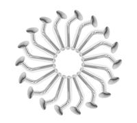 Abaodam 60 Pièces Épingle de Sûreté Galvanisée en Fer L-shaped M5x48mm Antirouille et Résistante la Corrosion pour Rack de Palette et Étagère en Entrepôt