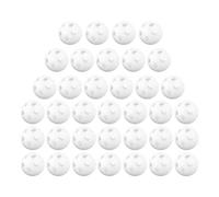 Abaodam 60pièces Billes Blanches pour Hochets Inserts de Jouets Garçon Fille Plastique de Rechange pour Hochets DIY ou Réparation de Jouets Peluche