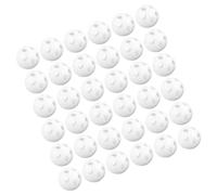 Abaodam 60pièces Hochets Ronds à Grelot pour Garçon Fille Inserts Plastique pour Jouets de Garçon Fille au Crochet Billes Blanches pour Hochets Sensoriels DIY