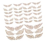 Abaodam 60pièces Lot de Tranches De Ailes Ange Découpées Naturelles pour Décoration Peinture Et