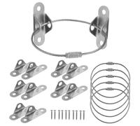 Abaodam 6ensembles Ancrages Muraux Antibasculement Pour Meubles De Sangles De Sécurisation Protection Les Chutes Et Séismes Installation Facile Compatible Avec Armoires Et Étagères