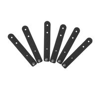 Abaodam 6pcs Attaches en Cuir Noir pour Câbles de Données Organiseurs de Câbles Faciles à Installer pour Gérer